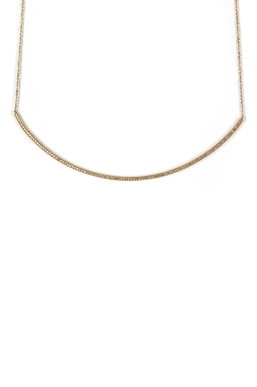 Zofia Day | Crescent Pave Diamond Necklace