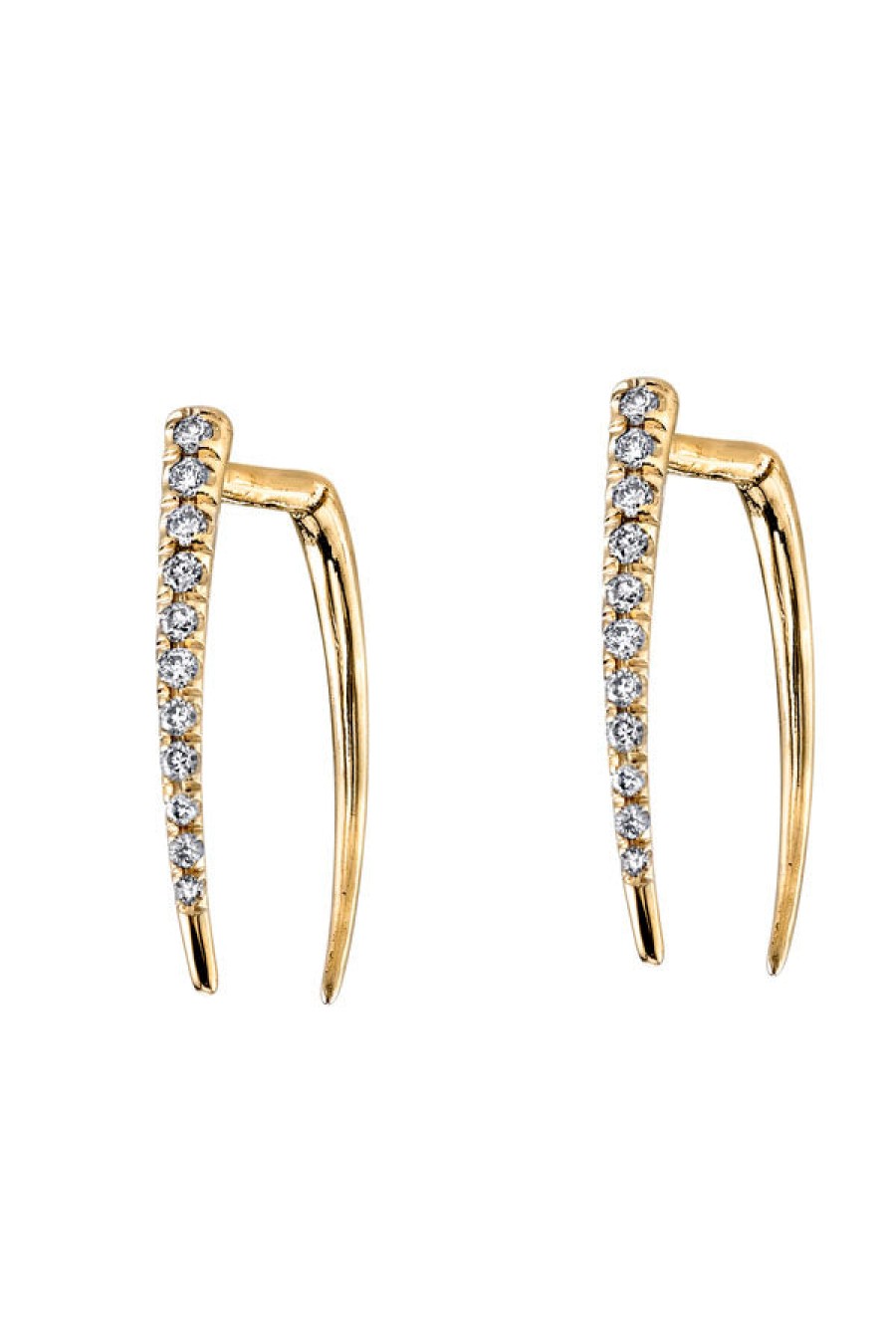 Gabriela Artigas | Pave Infinite Tusk Earrings