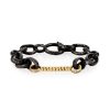 Nancy Newberg | 14K Polished Yellow Gold And Diamond Twist Bar Link Bracelet