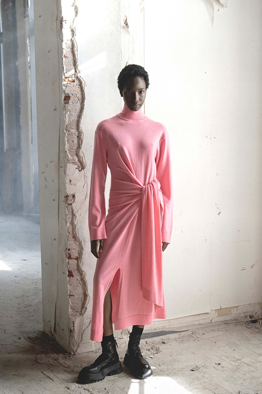 Christian Wijnants | Krissy Turtleneck Dress In Pink