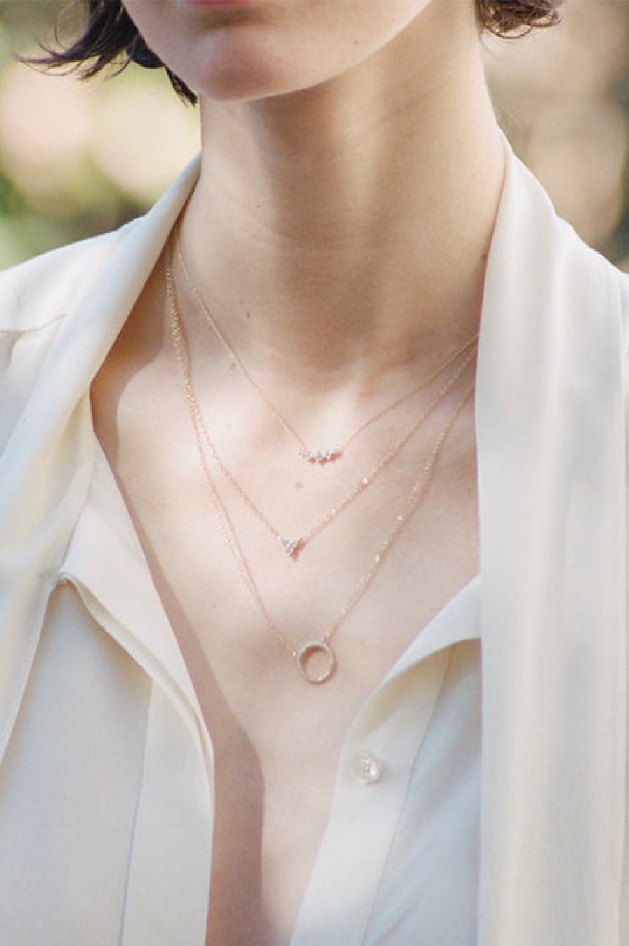 Gabriela Artigas | Small Balloon Necklace With White Pave