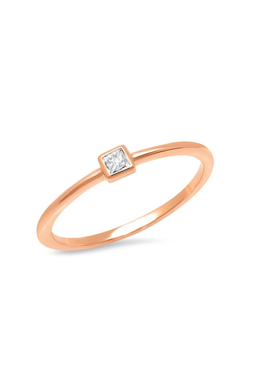 Eriness | Diamond Princess Cut Pinky Ring