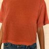 RicherPoorer | Summer Cinnamon Women'S Relaxed Crop Tee