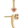 Aesa | Baby Double Muse Garnet Earrings